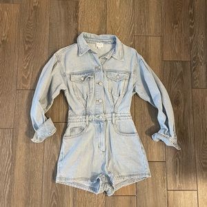 Women’s Denim Romper Jumpsuit